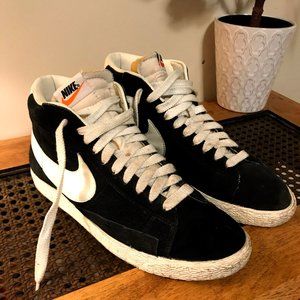 Men's Nike Blazer Hi Suede Vintage in Black